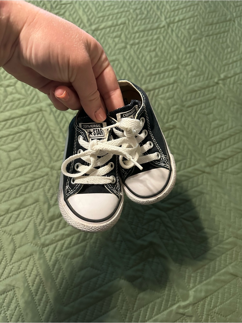 Converse Kids Black and White Low Top Sneakers